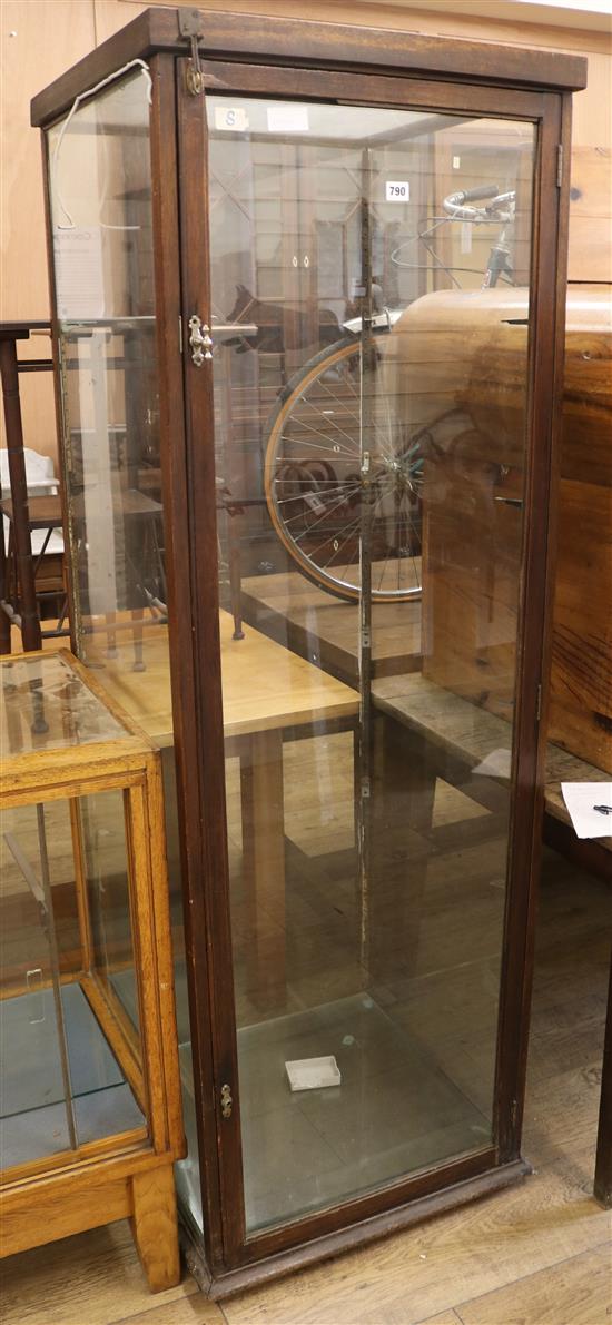 A square display cabinet, W.58.5cm